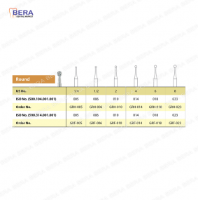 [GM rotary carbide bur (HP)] ROUND